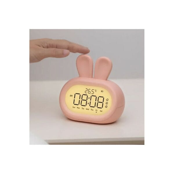 digital bunny desk clock