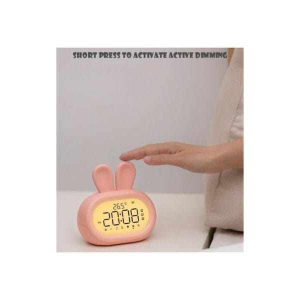 digital bunny desk clock