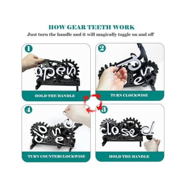 double sided open/closed sign