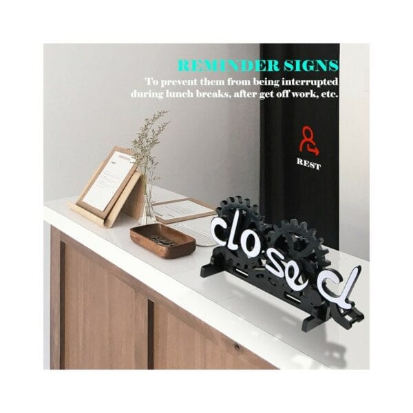 double sided open/closed sign