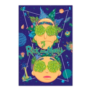 art print 61x91,5 cm rick & morty high in the sky poster (gpe5608)
