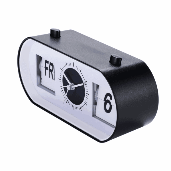 european style page turning alarm clock