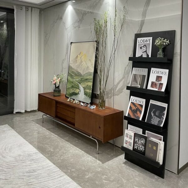 floor standing magazine rack display