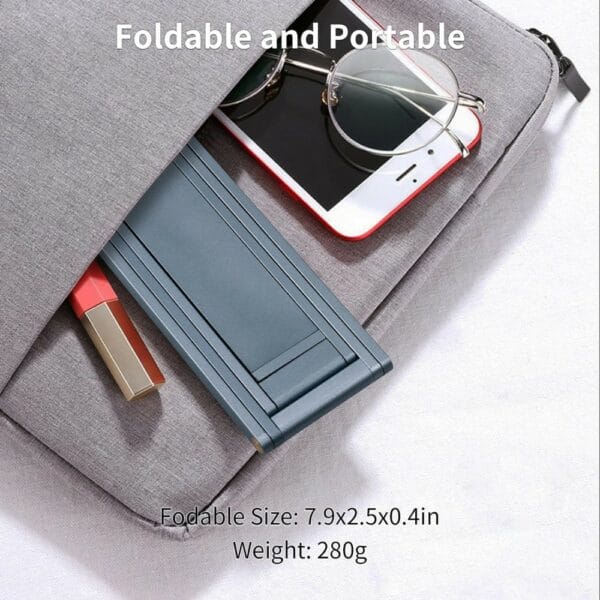 folding black table lamp