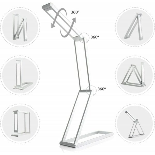 folding black table lamp