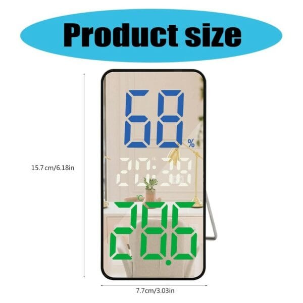 gaosiio led mirror clock ds 3825l