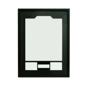 gbeye shirt collector frame with apertures black (60cm x 80cm) (fmsbt1fbsh)