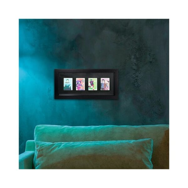 gbeye trading card collector frame 4 position black (40x17cm) (fmm1t1fbt)
