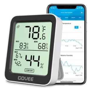 govee bluetooth thermometer hygrometer with screen (h5075)