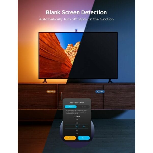 govee envisual tv backlight 3 lite (55~65 inch) fisheye correction (h6099)