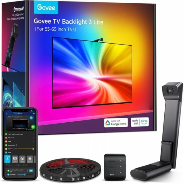 govee envisual tv backlight 3 lite (55~65 inch) fisheye correction (h6099)