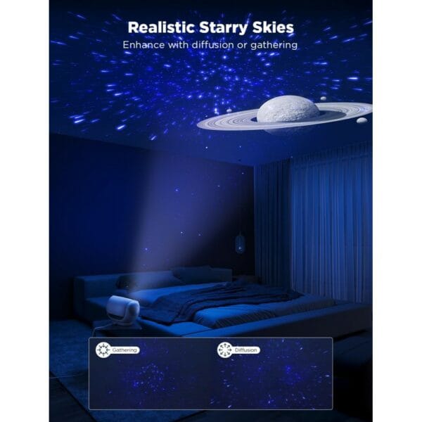 govee galaxy star projector for room with replaceable optical film discs (h6092)