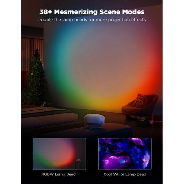 govee galaxy star projector for room with replaceable optical film discs (h6092)