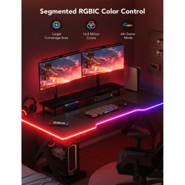 govee rgbic led neon rope lights for desks h61c3 (3m/9.8ft)