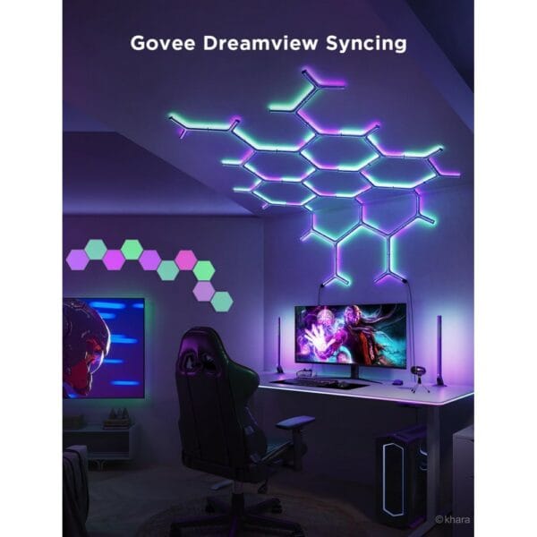 govee x evangelion gaming wall lights 6+2 (h6063)