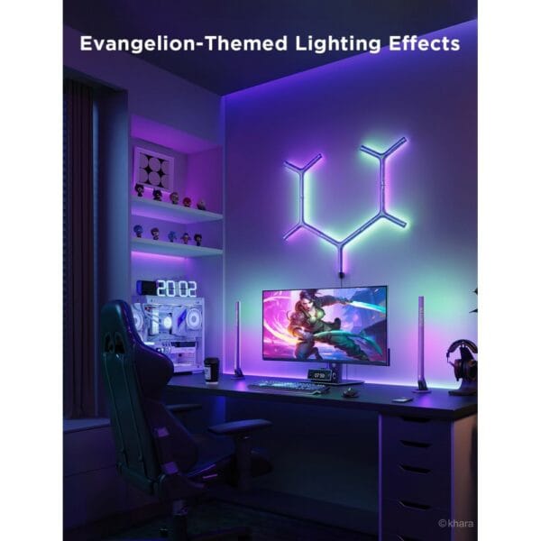 govee x evangelion gaming wall lights 6+2 (h6063)