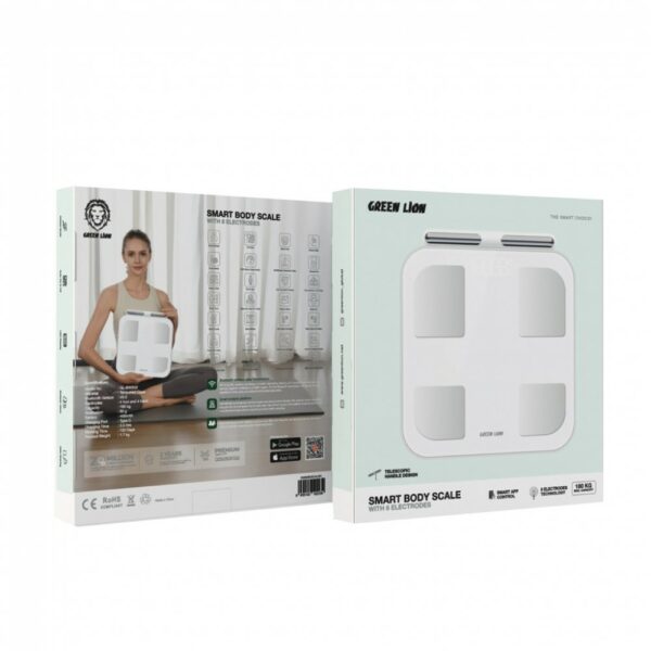 green lion smart body scale with 8 electrodes (gnsmbdscalwh)