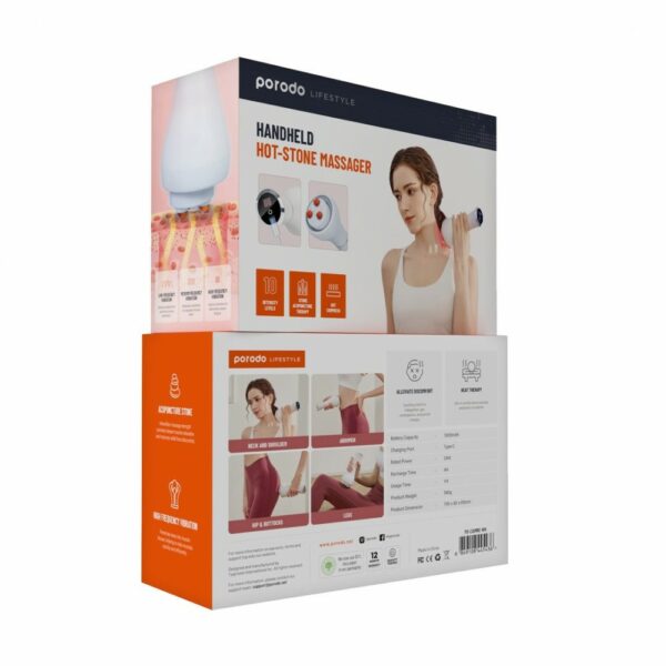 porodo handheld hot stone massager (pd lsamrc wh)
