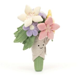 happy flower bouquet plush