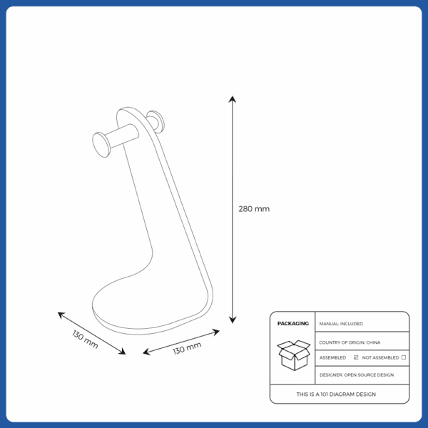 headset stand black (905.040.63)