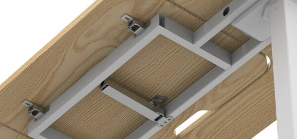 sit to stand electronic desk with flip panel (ukplug) ctt 02 c2 fb