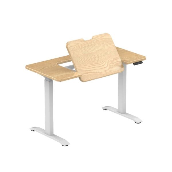 sit to stand electronic desk with flip panel (ukplug) ctt 02 c2 fb