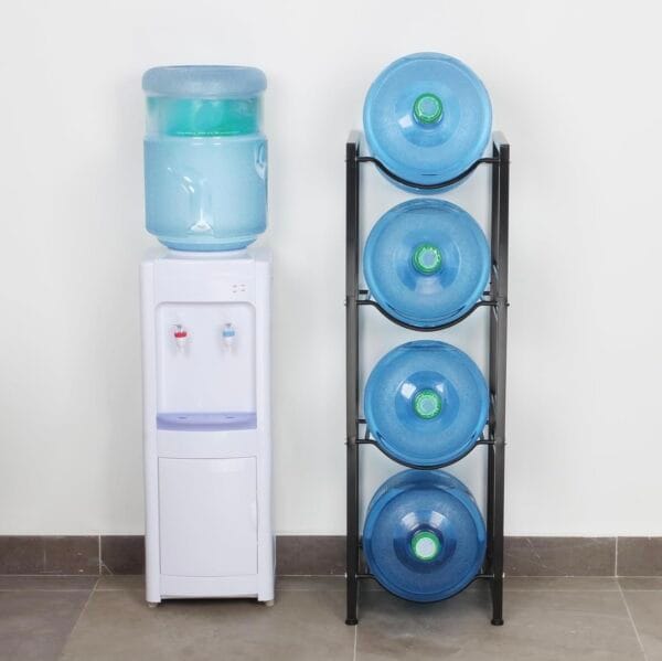 4 tier water bottle holder cooler jug rack organizer (20490500284)