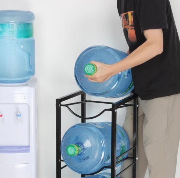 4 tier water bottle holder cooler jug rack organizer (20490500284)