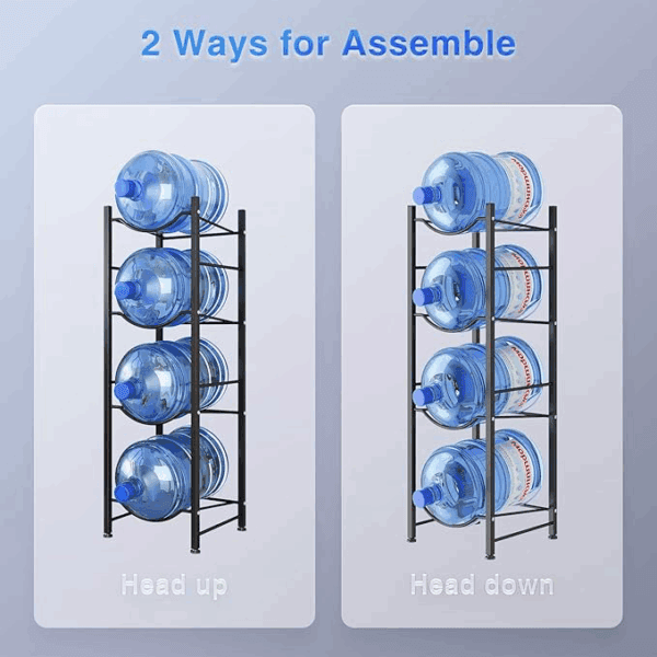 4 tier water bottle holder cooler jug rack organizer (20490500284)