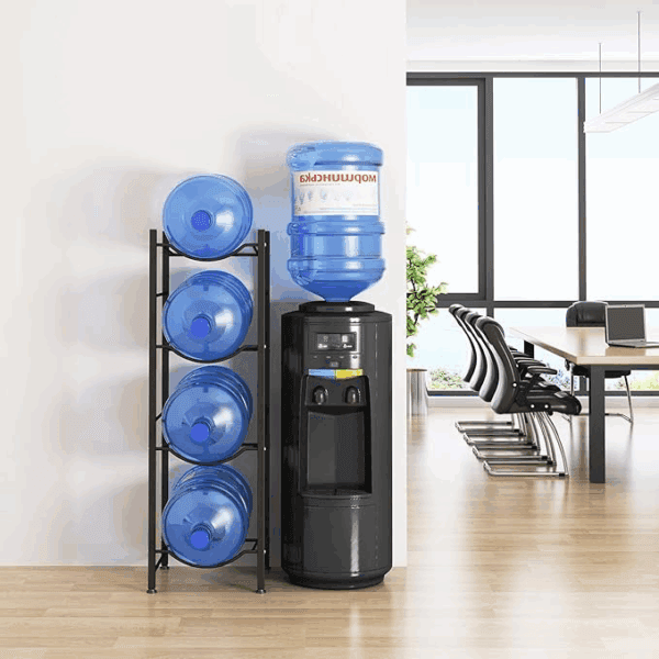 4 tier water bottle holder cooler jug rack organizer (20490500284)