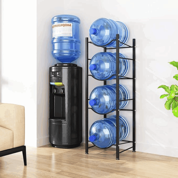 4 tier water bottle holder cooler jug rack organizer (20490500284)