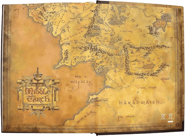 lord of the rings notebook with light (8436546891840)