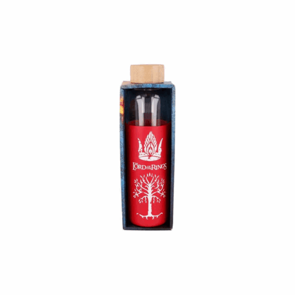 lord of the rings glass bottle with silicone cover 585ml (8412497020652)