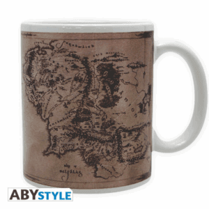 lord of the rings mug 320ml map subli with box (abymug098)