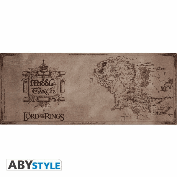 lord of the rings mug 320ml map subli with box (abymug098)