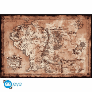 lord of the rings poster maxi 91 .5x61 map (abydco224)