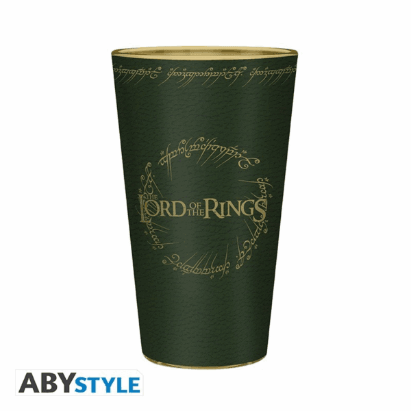 lord of the rings glass xxl + enamel pin + notebook (3665361079880)
