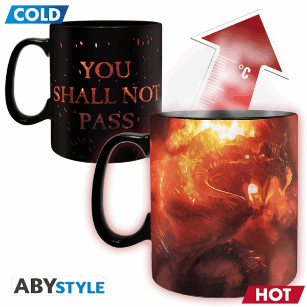 lord of the rings mug heat change 460 ml you shall not pass (3665361061304)