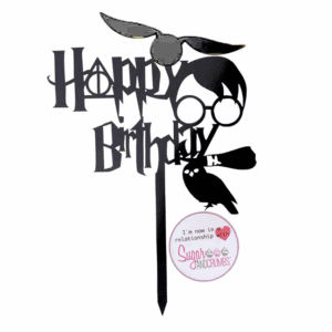 happy birthday harry potter cake topper