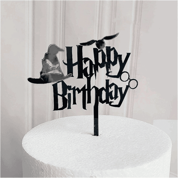 happy birthday harry potter cake topper