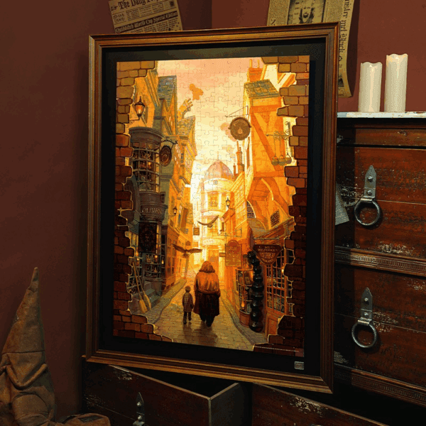 harry potter harry & hagrid in diagon alley puzzle toi