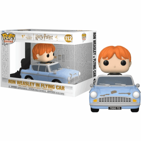 funko pop! harry potter: ron weasly in flying car (0889698656542)