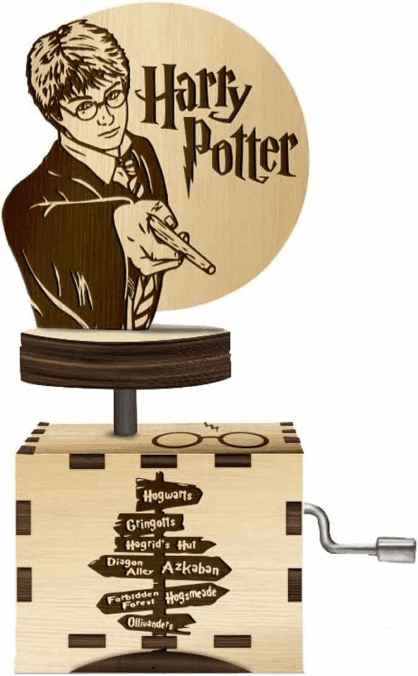 engraved music box harry potter pivoting head (101225924)