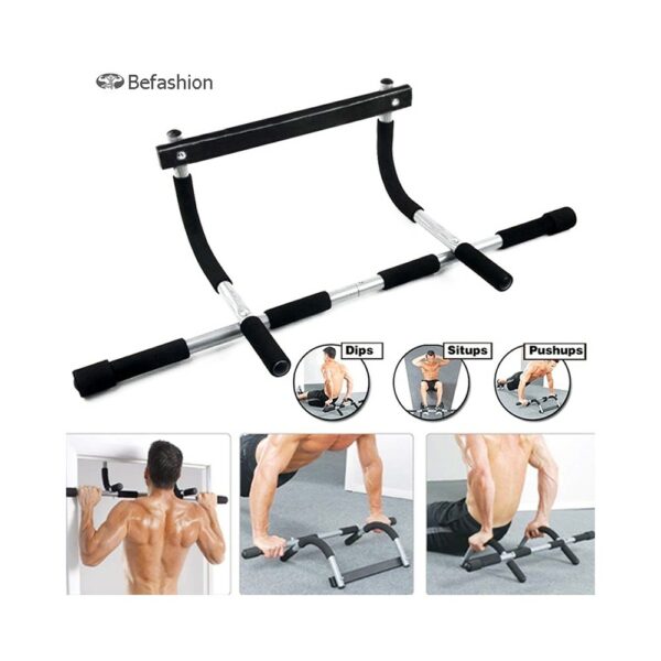 iron gym door bar total upper body workout bar