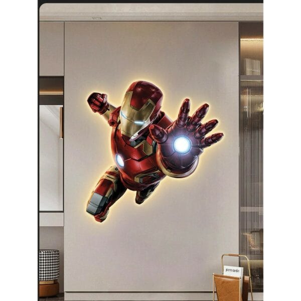 iron man led mural lamp