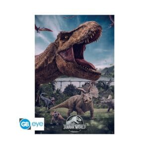 jurassic world poster «world» (91.5x61) (3665361079965)