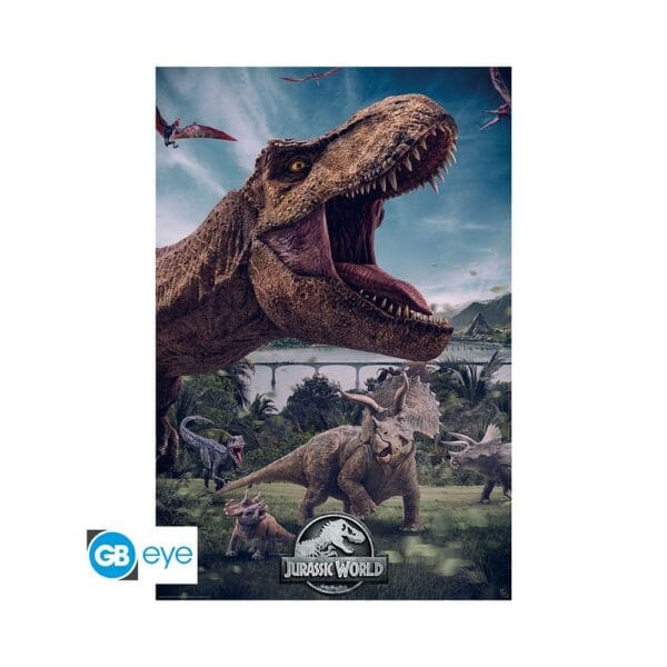 jurassic world poster «world» (91.5x61) (3665361079965)