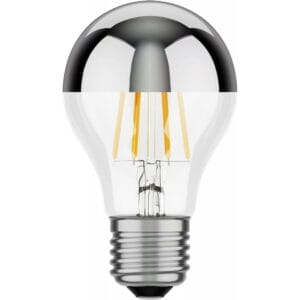 led filament bulb with sliver top g45