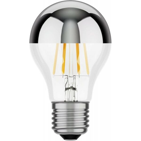 led filament bulb with sliver top g45