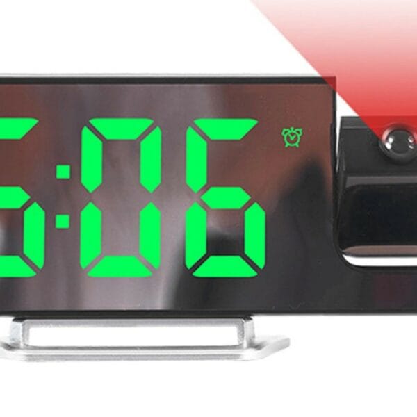 led projection clock with stand